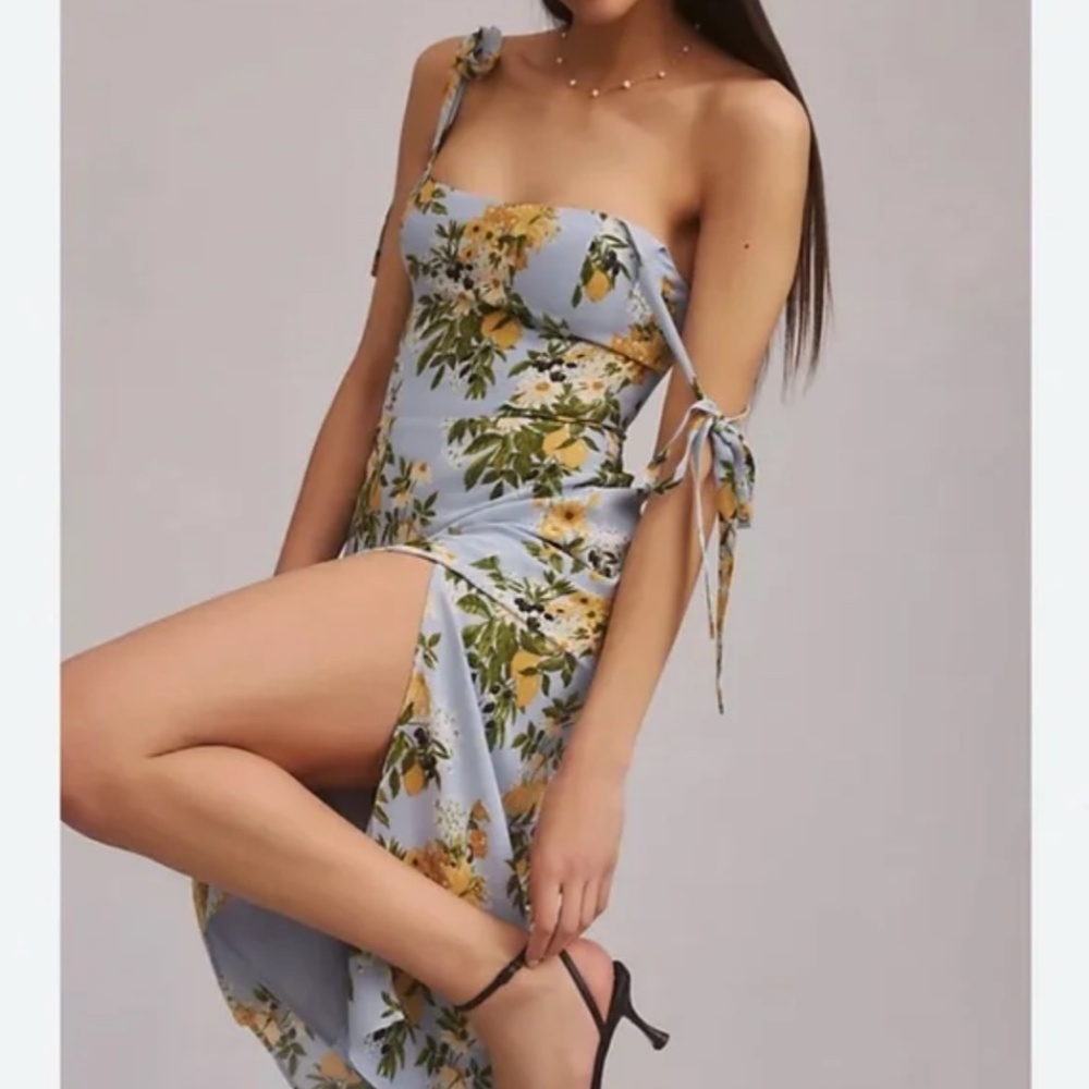 NEW Reformation Besse Midi Floral Dress - Milo Floral - Picture 12 of 13